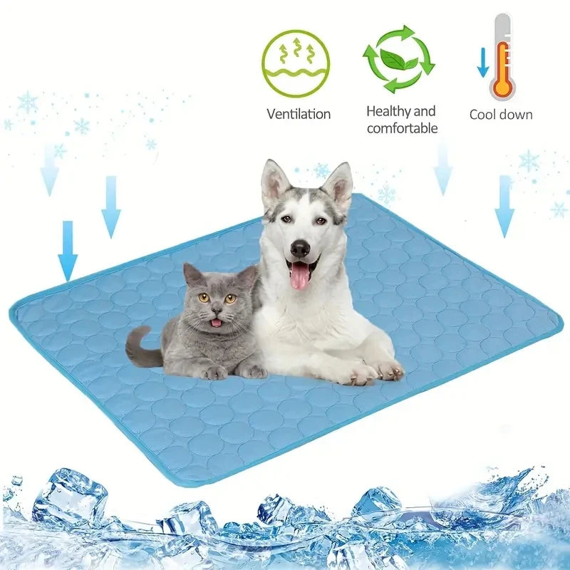 Tapete Refrescante para Cães e Gatos — Cama Fria de Verão