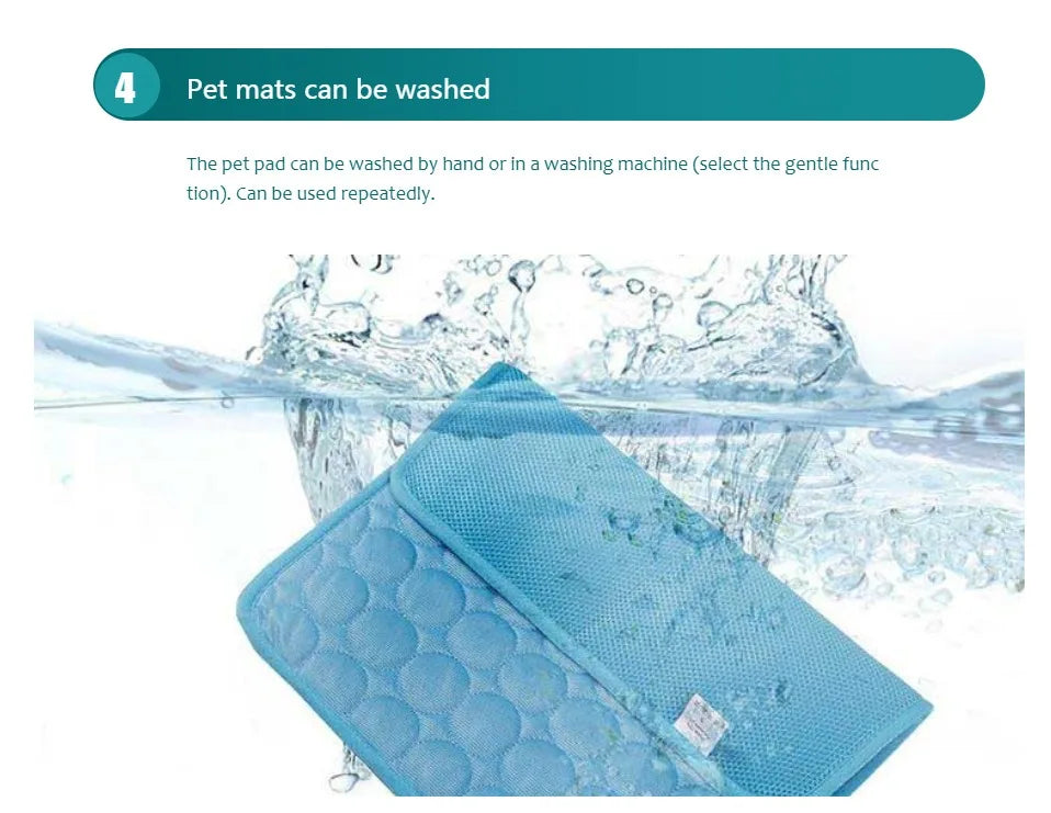 Tapete Refrescante para Cães e Gatos — Cama Fria de Verão